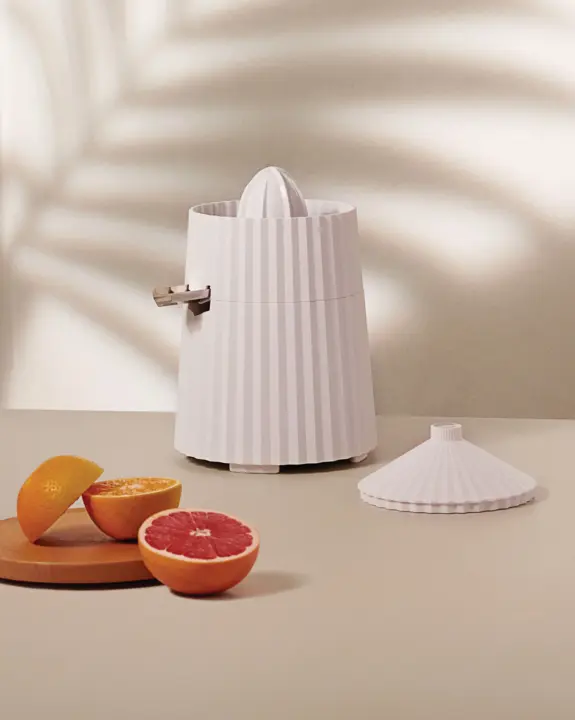 Presse Agrumes Plisse Blanc &#8211; ALESSI