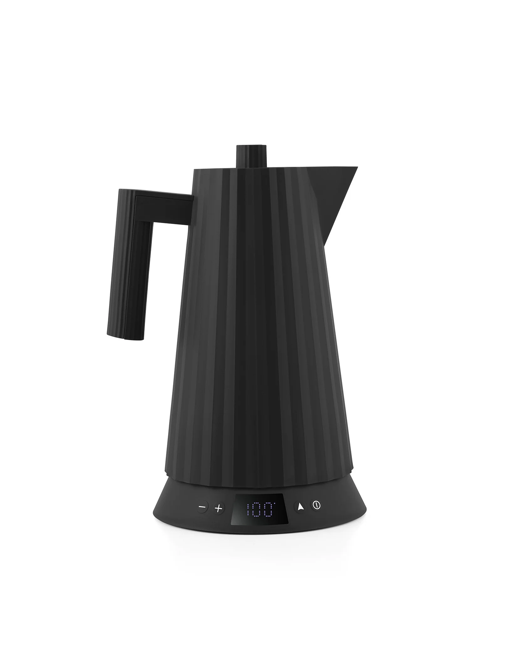 Bouilloire Elèctrique Plissé Noire &#8211; Alessi