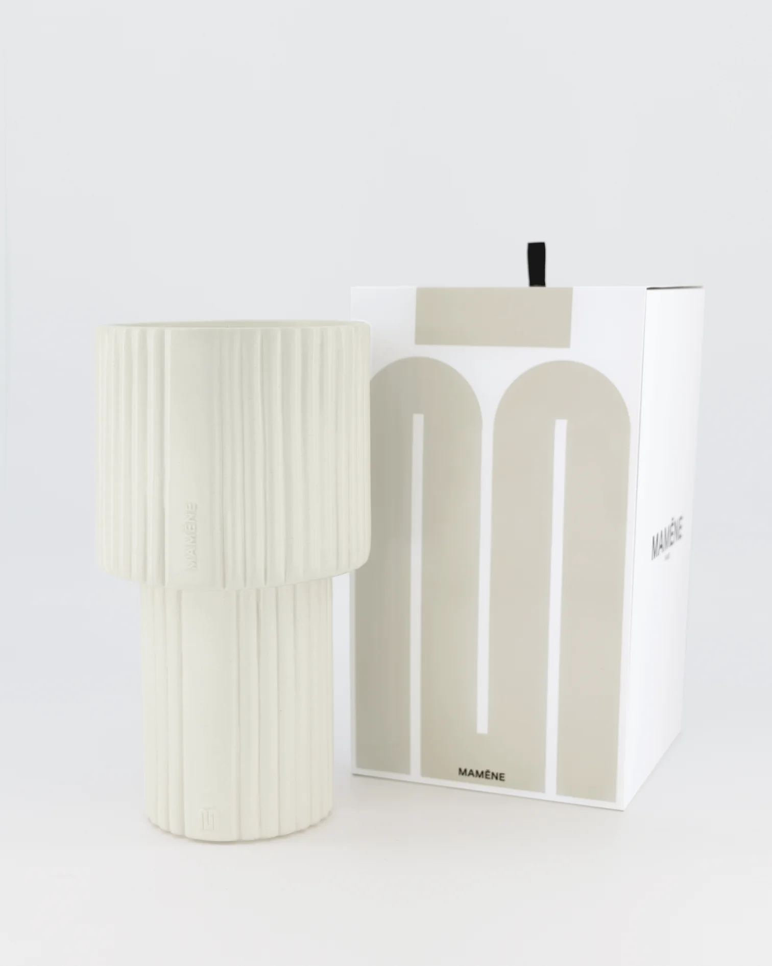 MAMENE Lampe Blanc Greige Andy