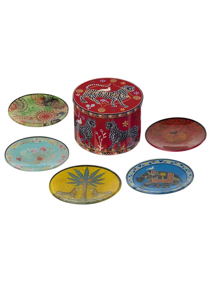Tin 5 Glass Plates &#8211; Ortigia Sicilia