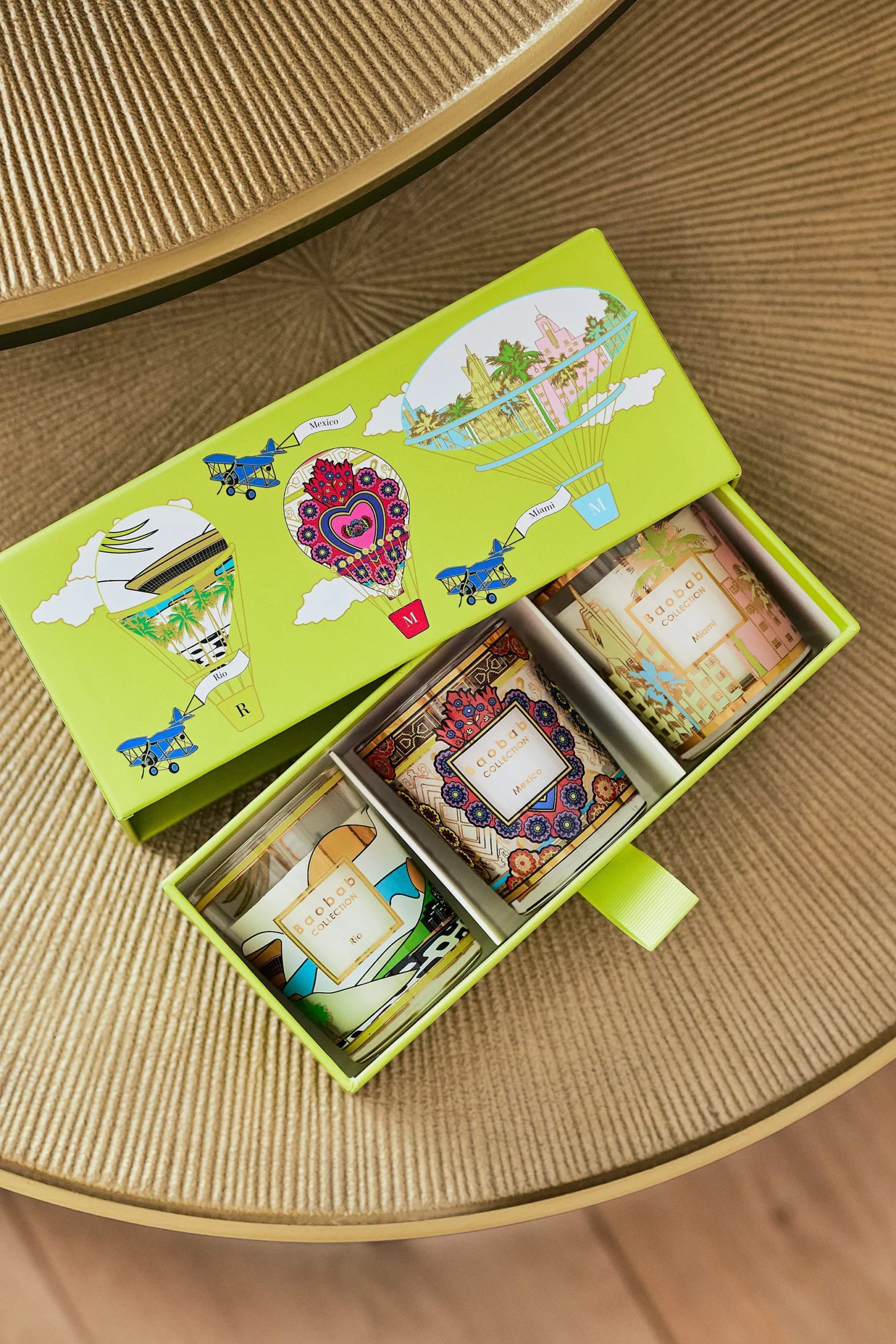 Trio Travel Candles &#8211; Baobab Collection
