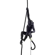 Singe Suspendu Black Seletti