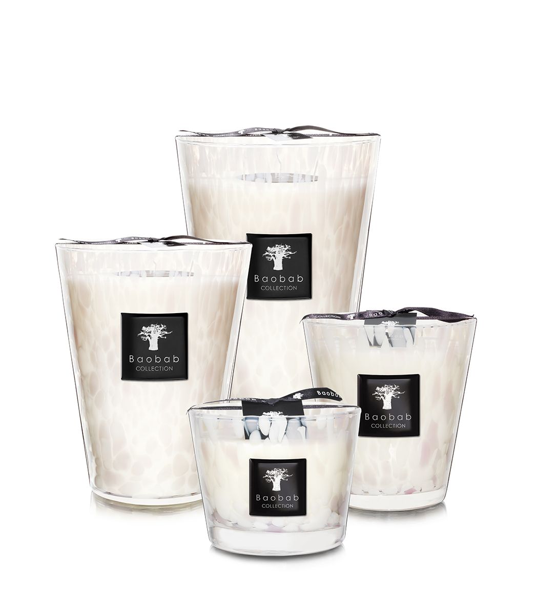 Bougie White Pearls &#8211; Baobab Collection