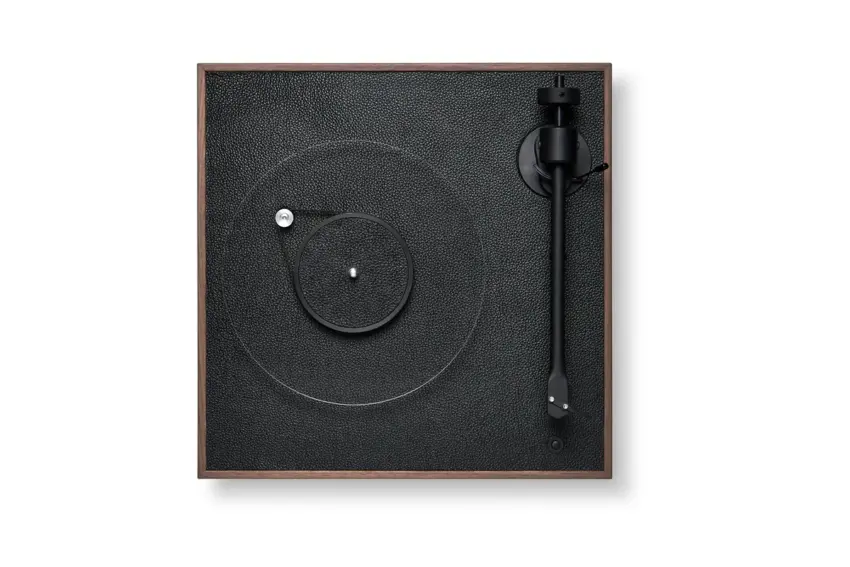 Enceinte Platine Vinyle Square  CC Noyer &#8211; La Boite Concept